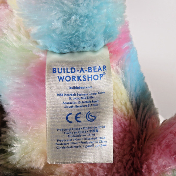 Build A Bear Fairy Friend Plush Stuffed Animal Bear Pastel Tie Dye 16” BAB Wings - Picture 10 of 16